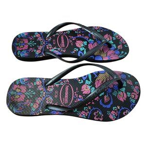 HAVAIANAS FLIP FLOPS SUMMER BEACH VACATION SLIDES WOMENS SIZE 6  37 38 FITS LARG